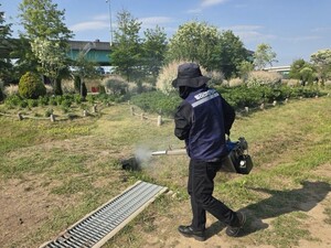 “축제 전부터 움직였다”… 구리시, 유채꽃 축제 앞두고 해충 방역